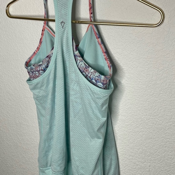 Ivivva too tank racerback sz 10 double layer built in bra blue - Picture 4 of 4